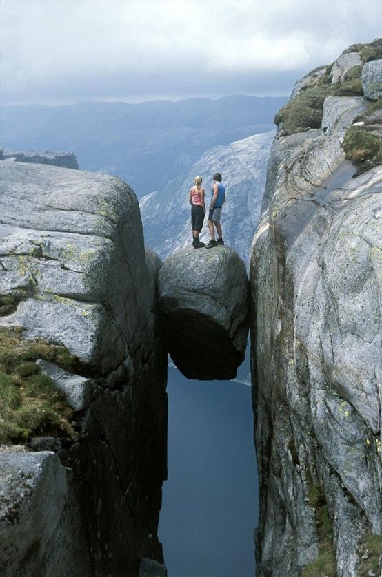 nor A Rock In A Hard Place - Kjerag Mountains, Norway. - Imgur