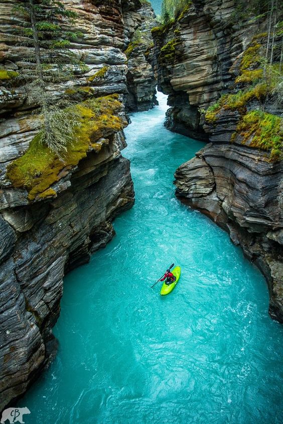 Athabasca Falls Canyon, Alberta, Canada. Photo by Chris Burkard